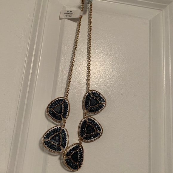 NEW!! Francesca’s navy beaded necklace - Picture 5 of 5